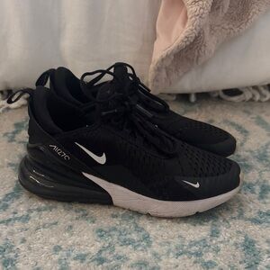 Nike Black and White Air Max Shoes